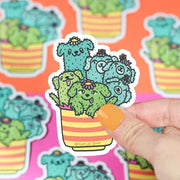 Cactus Pups Sticker
