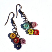 Cascade Flower Dangle Earrings