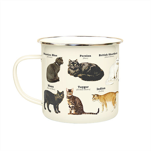 Cat Breeds Enamel Mug