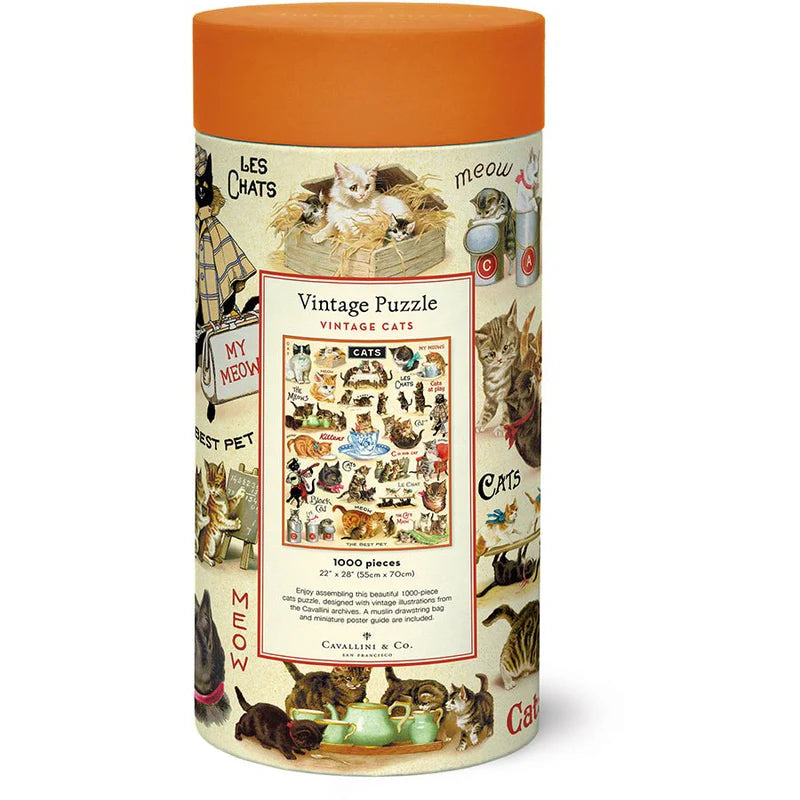 Vintage Cats 1,000 Piece Puzzle