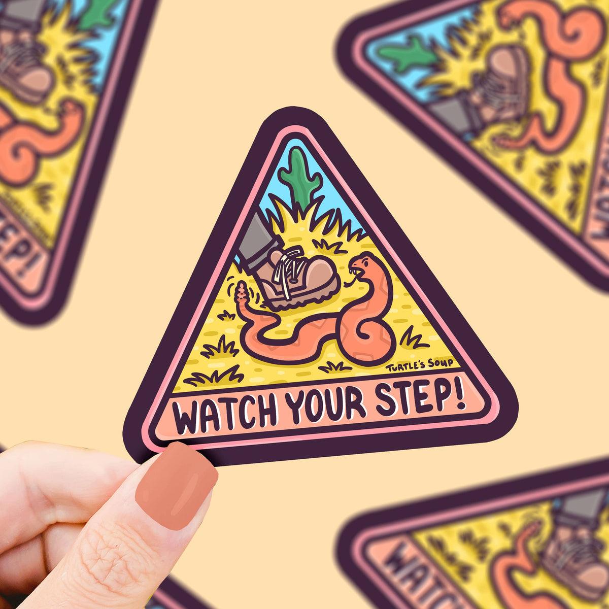 Watch Your Step Sticker