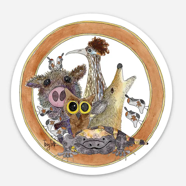 Critter Group Photo Sticker
