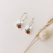 Floral Arizona Hoop Earrings