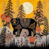 The Fortune Telling Observer - 8 x 8 Cut Paper Art Print