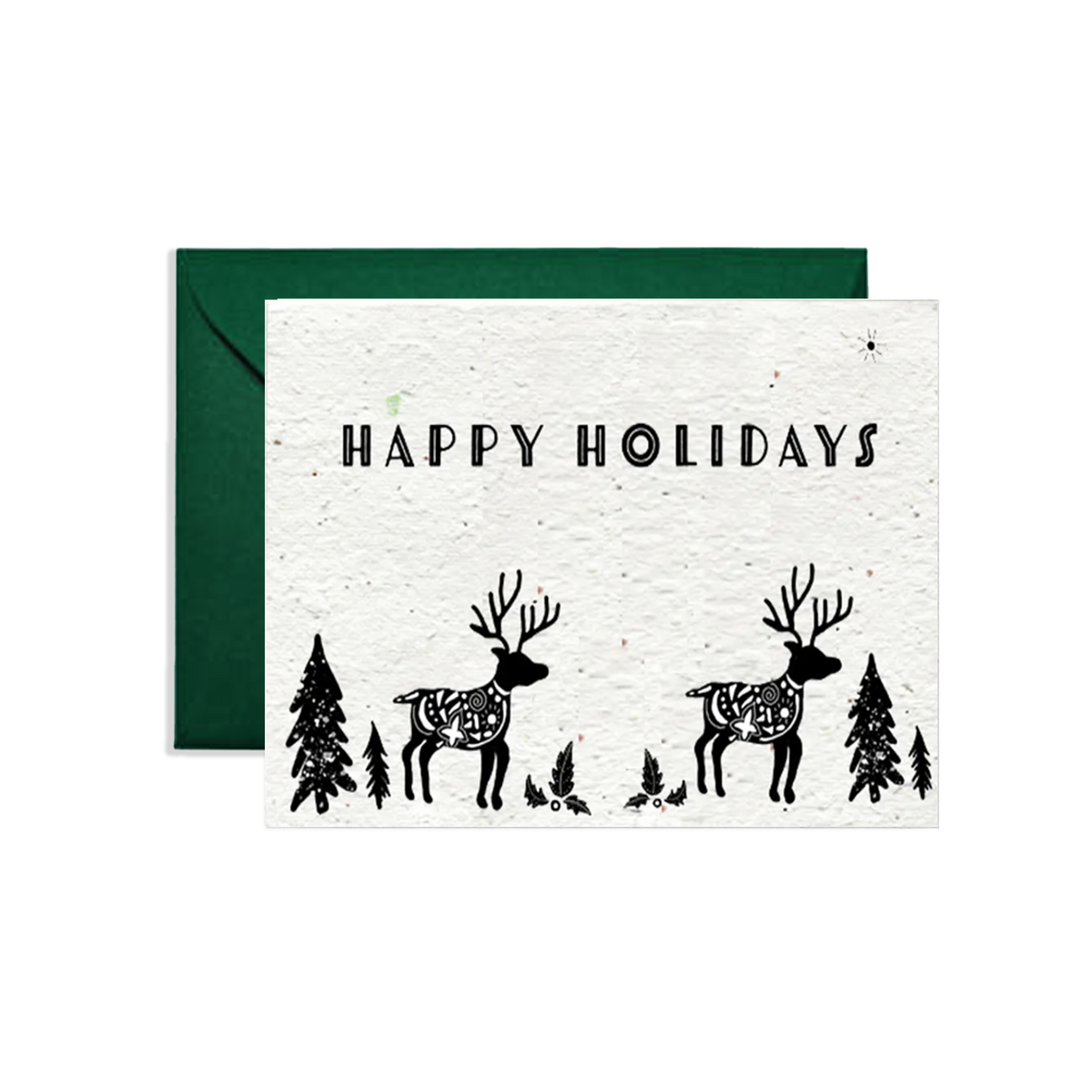 Winter Wonder Deer Seed Paper Card
