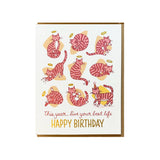 9 Lives Cat Birthday Card