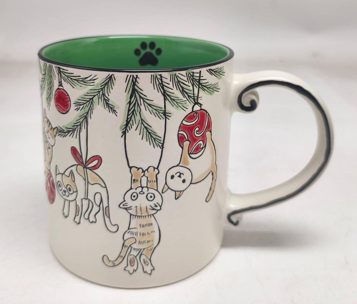 Christmas Tree Cats Ceramic Mug