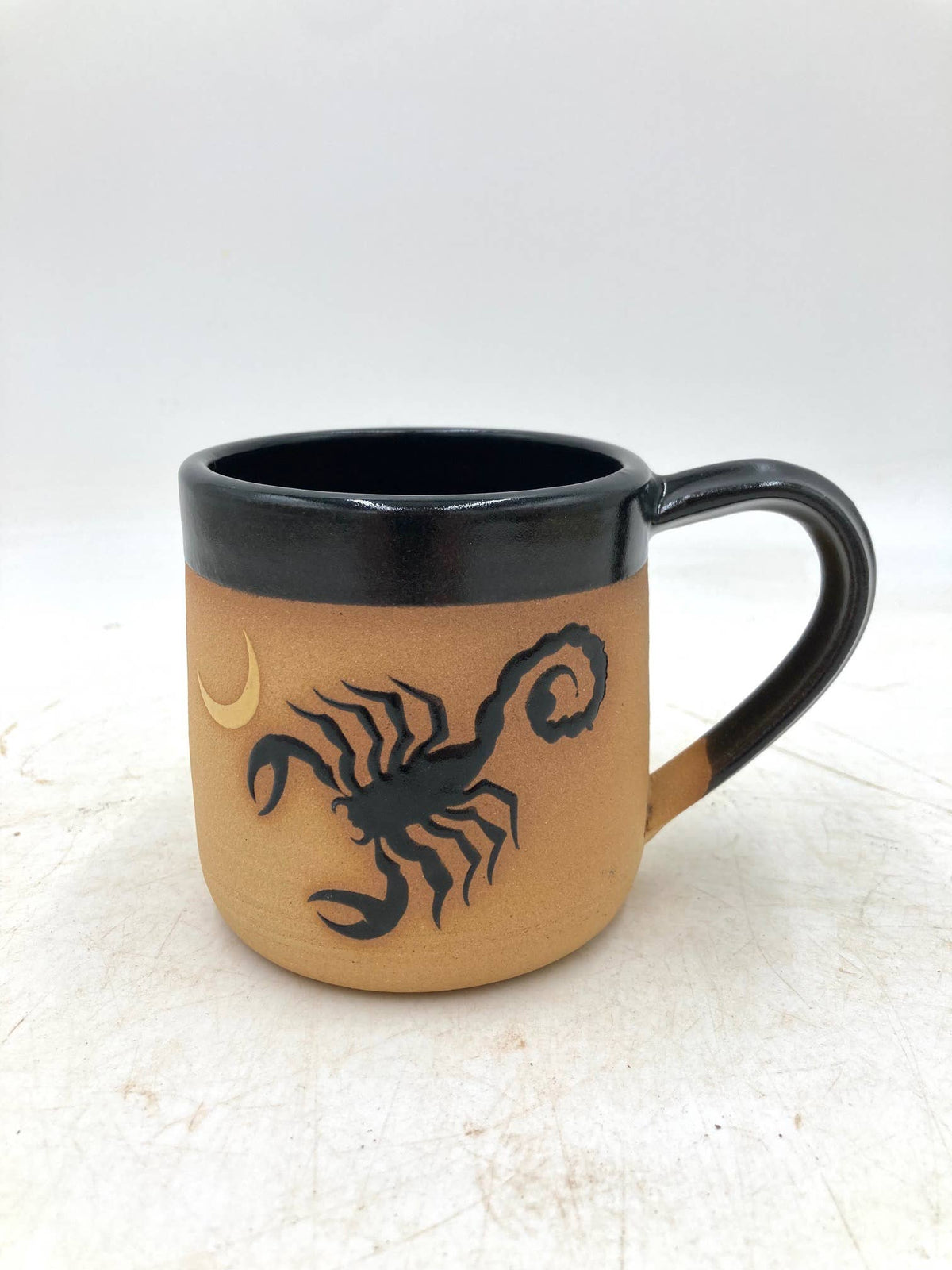 Scorpion Moon Wheel Thrown Mug