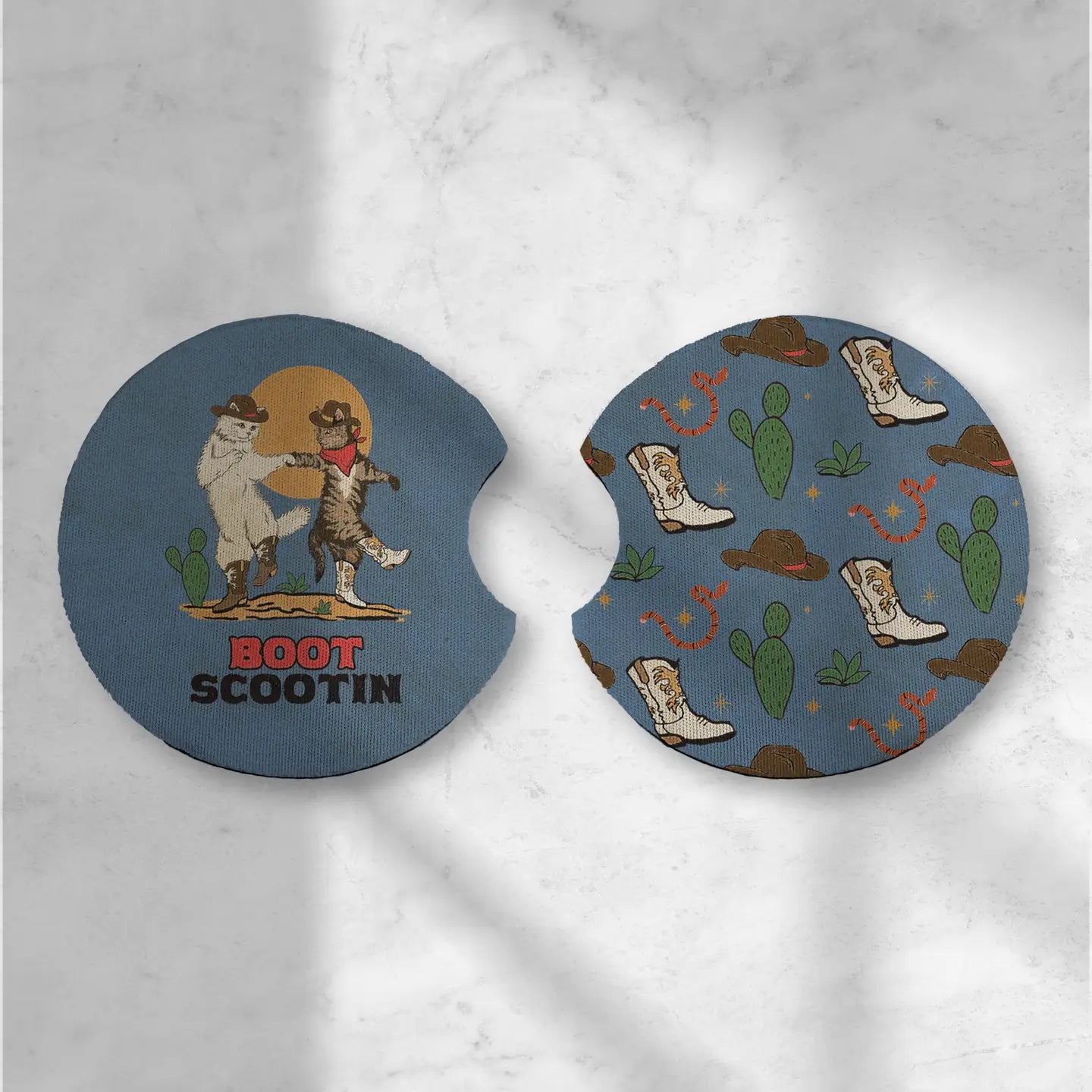Boot Scootin' Car Coasters