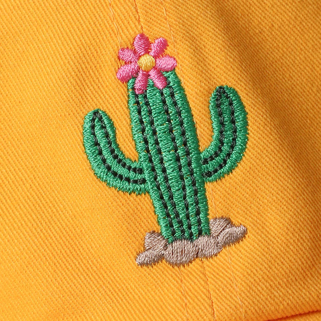 Blooming Cactus Embroidered Dad Hat