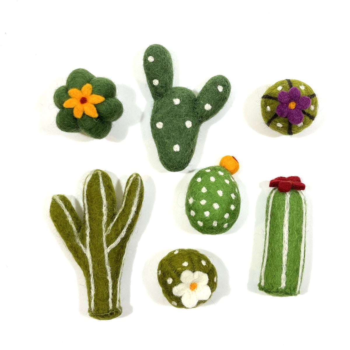 Cactus Wool Cat Toy — Sold Individually