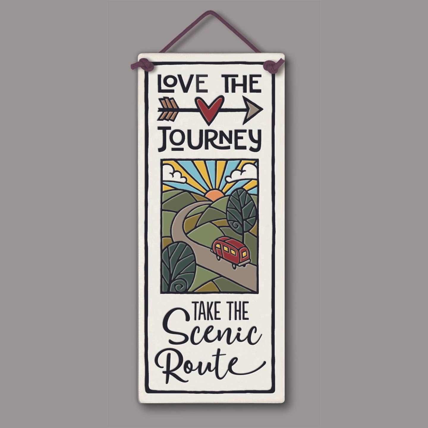 Love the Journey Ceramic Wall Art