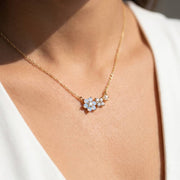 Daisy Cluster Pendant Necklace