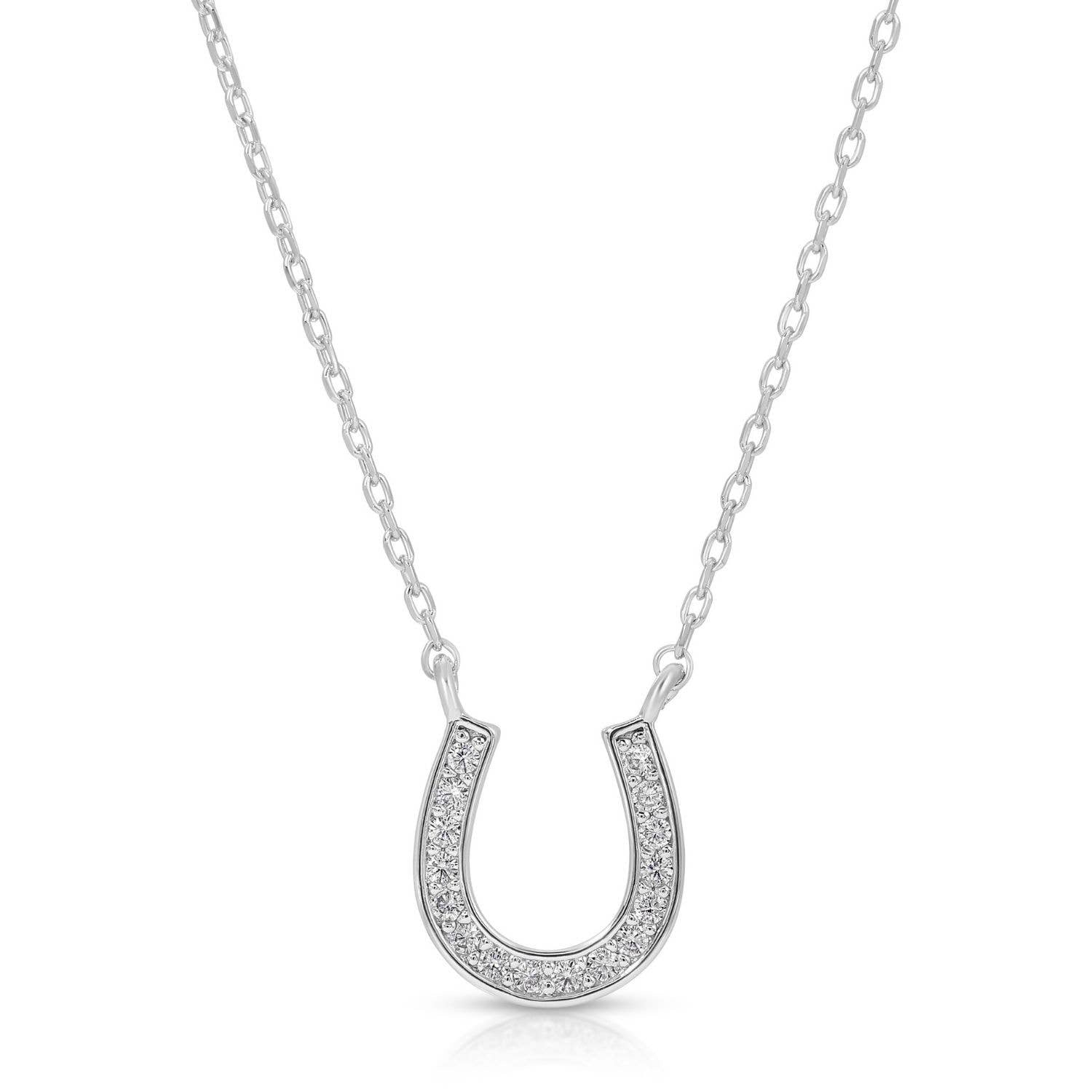 Pavé Horseshoe Necklace