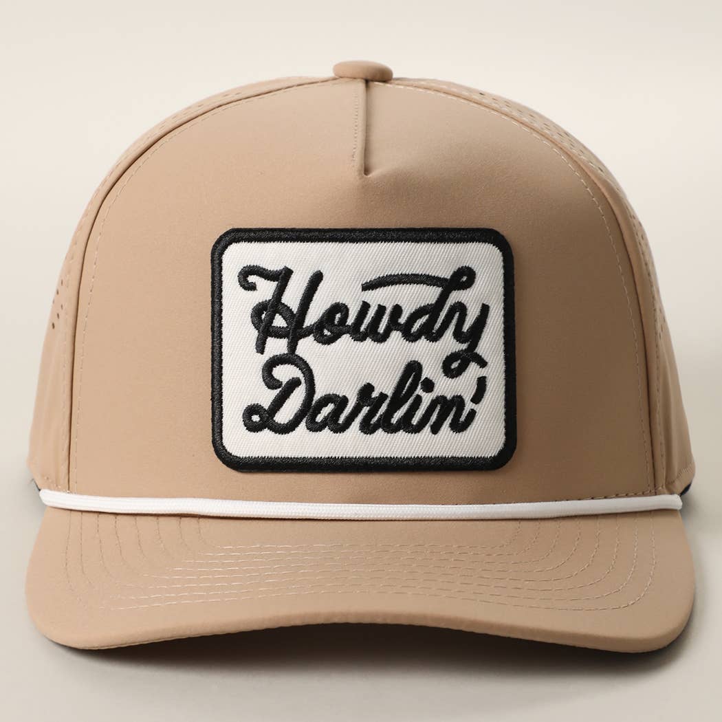 Howdy Darlin' Embroidered Patch Hat