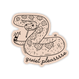 Quiet Please Rattlesnake Vinyl Sticker