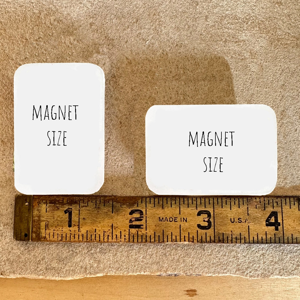 Roadrunner Desert Scene Wood Magnet