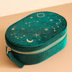Starry Night Velvet Oval Jewelry Case