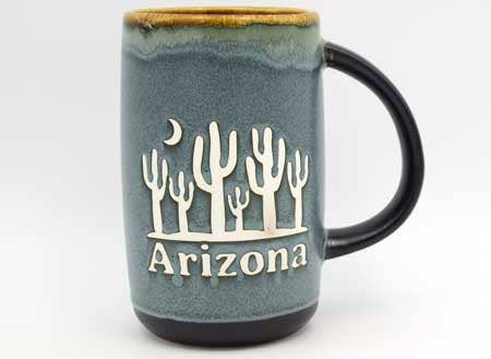 Saguaros at Night Ceramic Mug