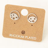 Mini Moon and Stars Stud Earrings