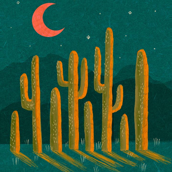 Desert At Dusk Print 8x10