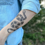 Rattlesnake Temporary Tattoo