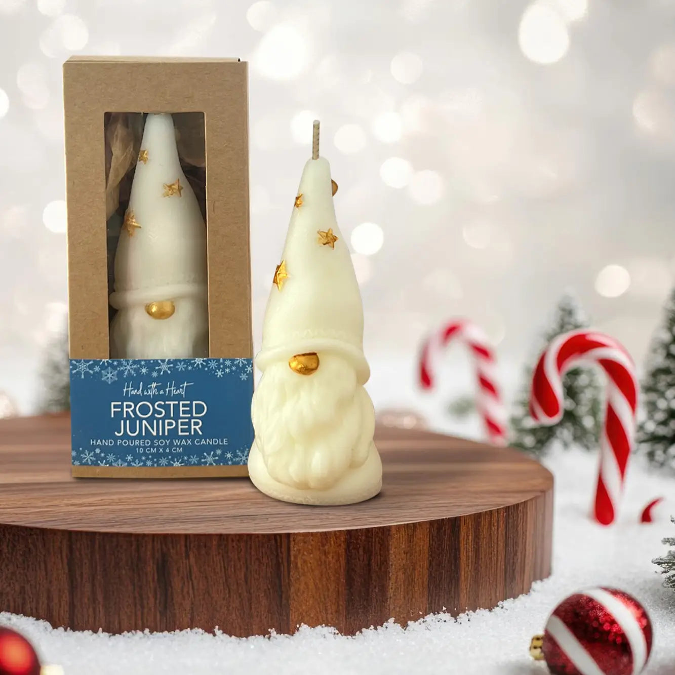 Gnome Christmas Candle