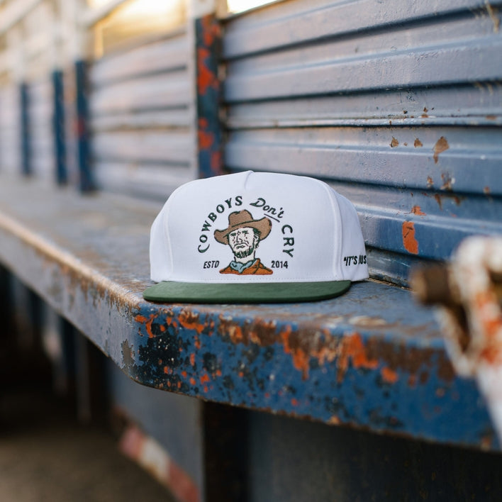 Cowboys Don't Cry Flat Brim Hat