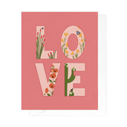 Desert Blooms Love Card