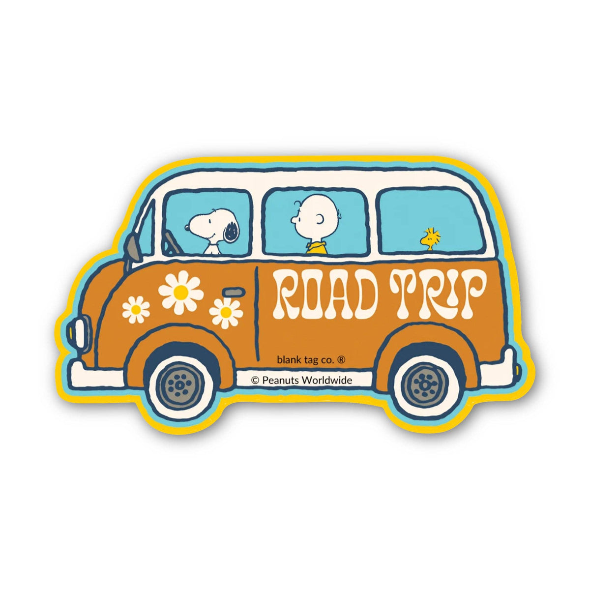 Snoopy's Groovy Road Trip Sticker