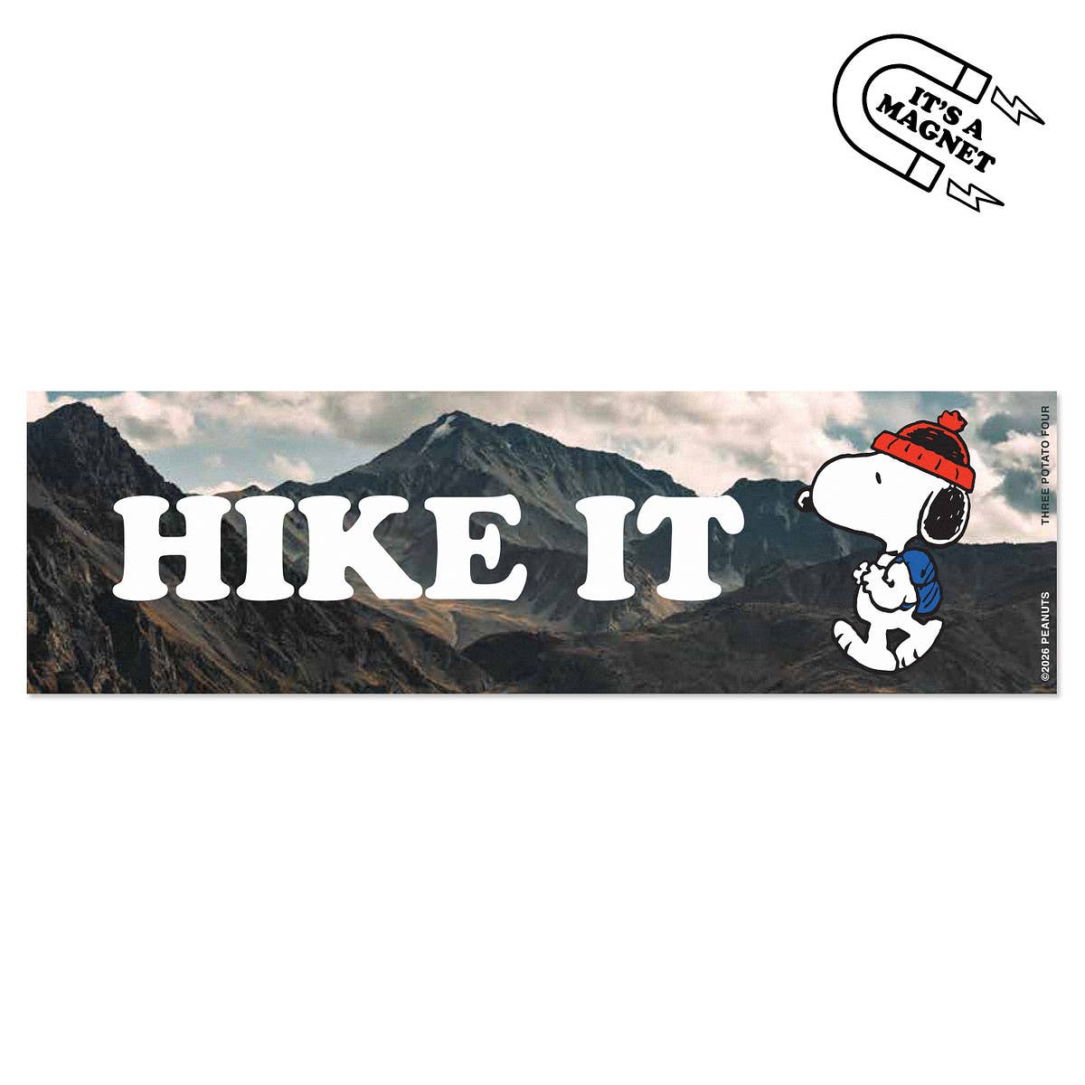 Snoopy Hike It Bumper Magnet