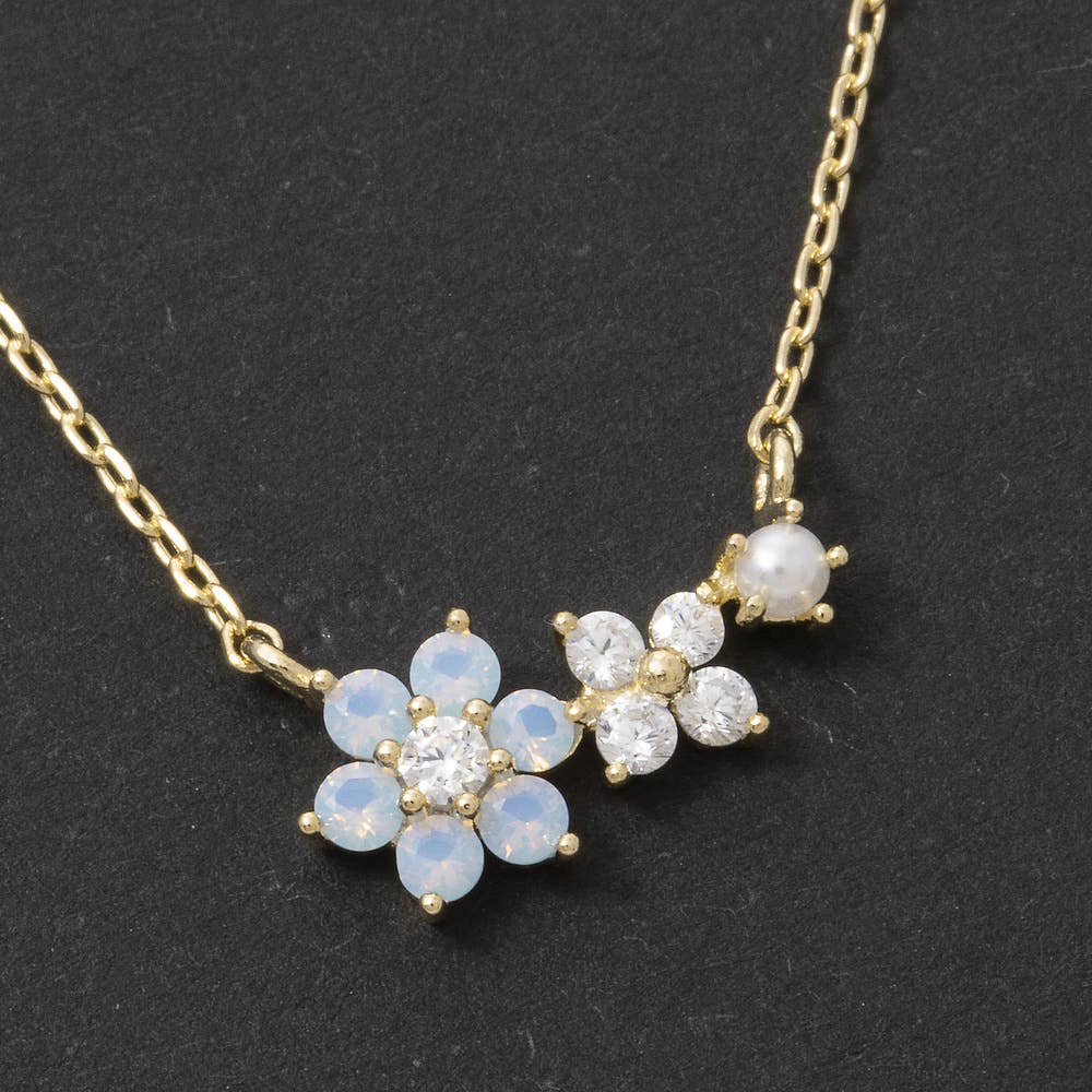 Daisy Cluster Pendant Necklace