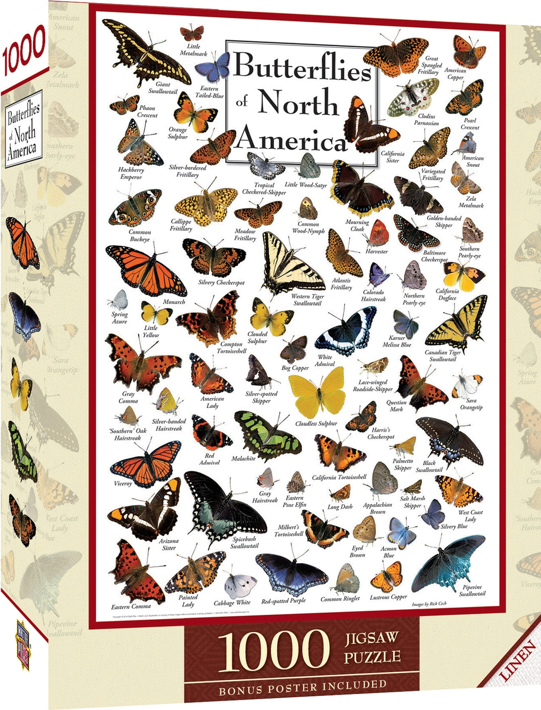 Butterflies of North America 1000 Piece Puzzle
