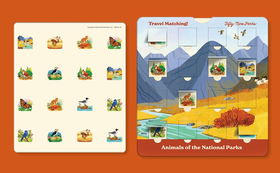 Animals of the National Parks Travel Match