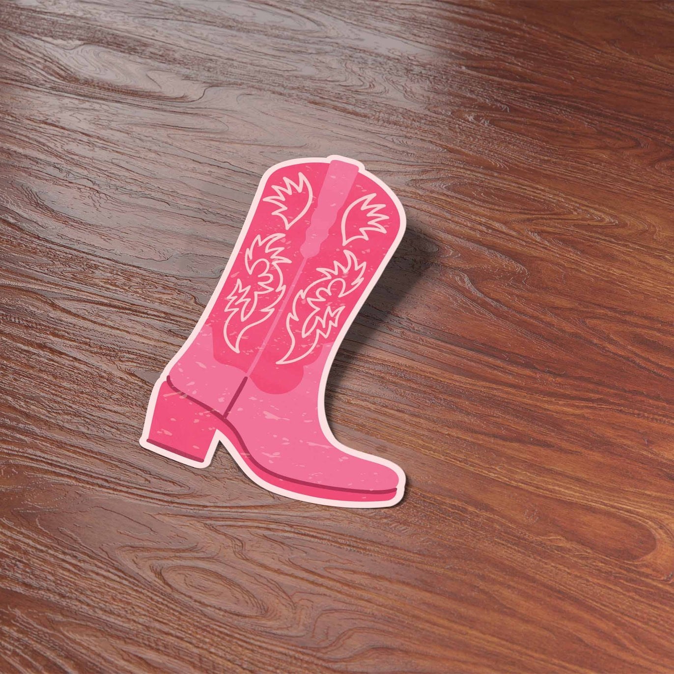 Pink Cowboy Boots Cowgirl Sticker