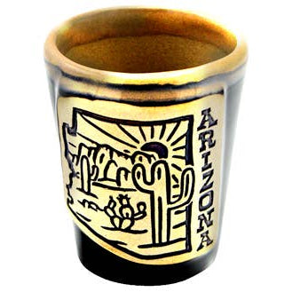 Arizona State Desert Scene Shot Glass