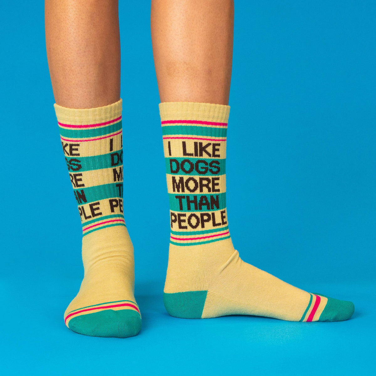I Like Dogs More Than People Gym Crew Socks