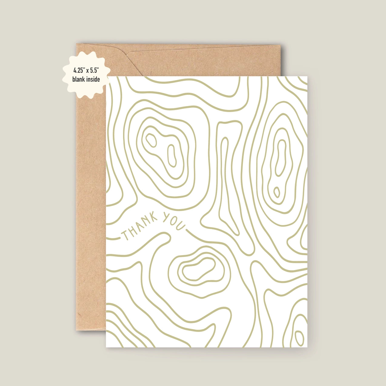 Topography Thank You Card
