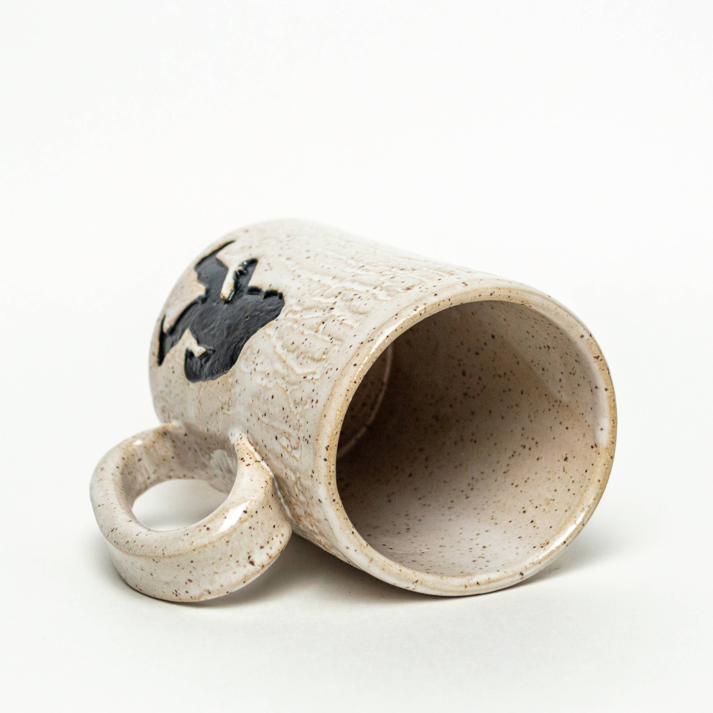 Sasquatch Handmade Ceramic White 14oz Mug