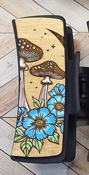 Mushrooms and Florals Claw Clip