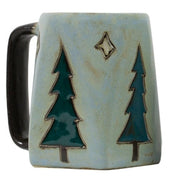 Pine Trees Square Stoneware Mug