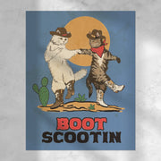 Boot Scootin' Kitties Print
