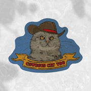 Cowboys Cry Too Sticker