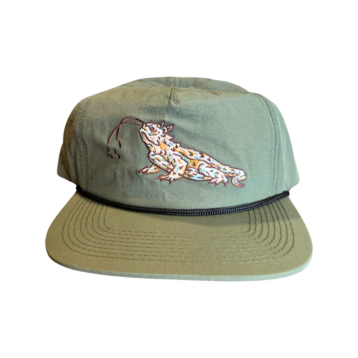 Horned Lizard Flat Brim Hat