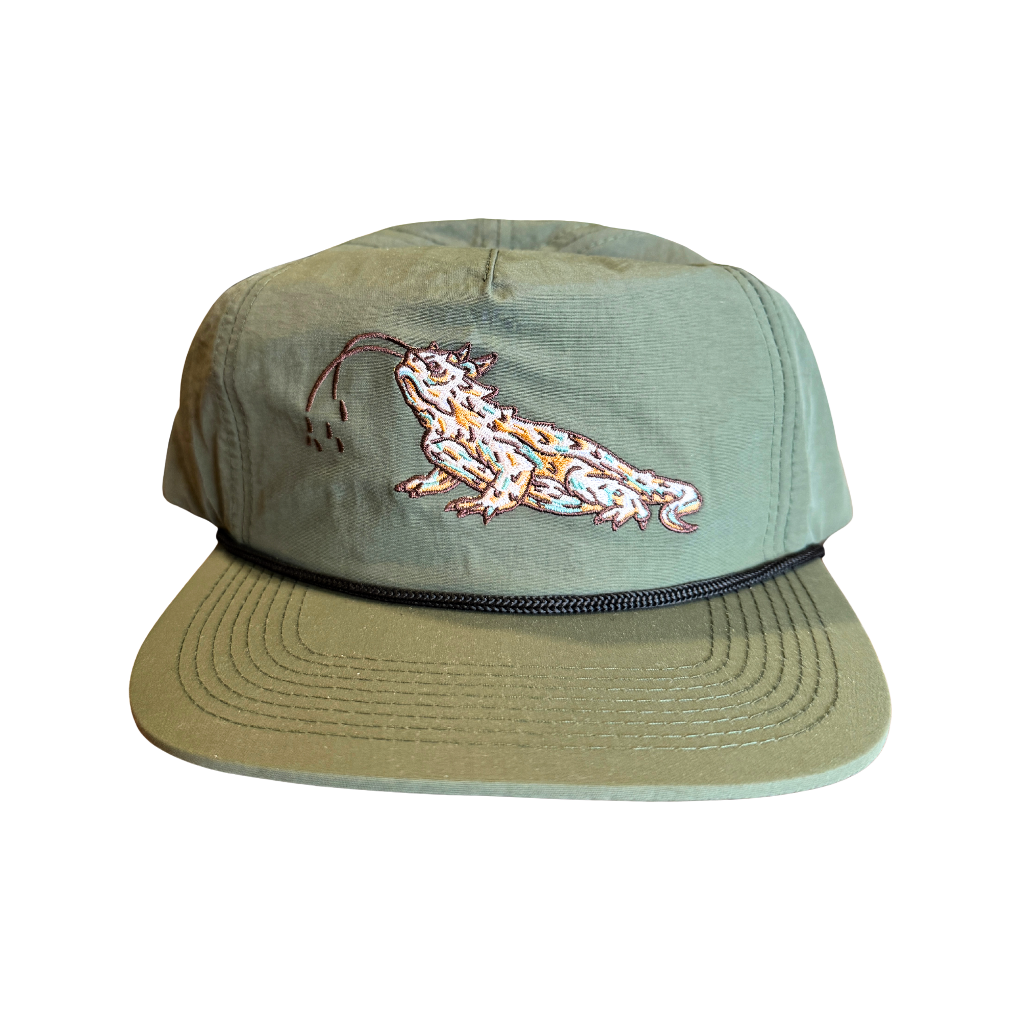 Horned Lizard Flat Brim Hat