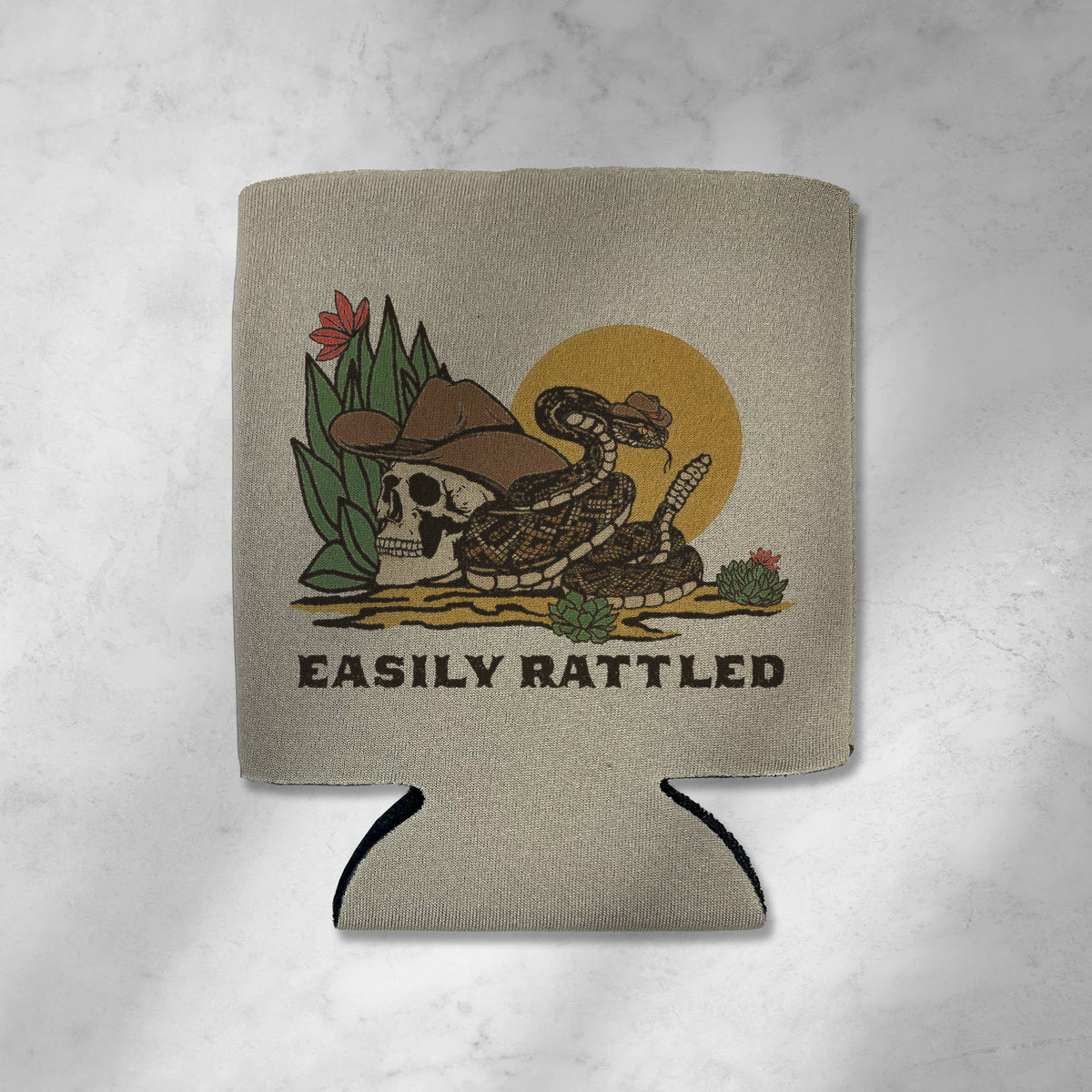 Easily Rattled Skeleton Koozie