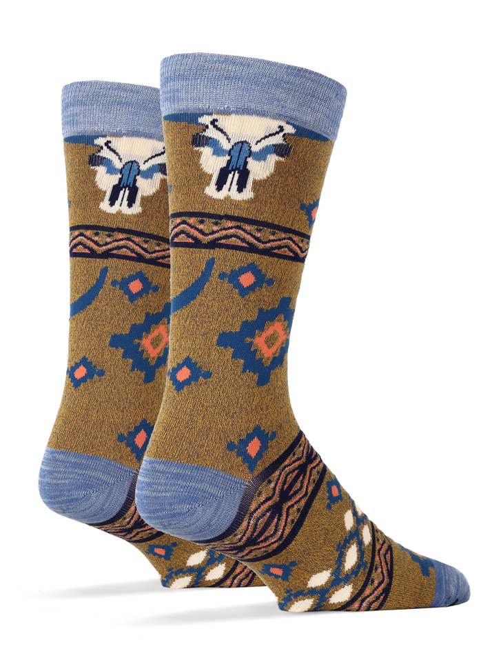 Long Horn Summer | Men's Premium Cotton Crew Socks