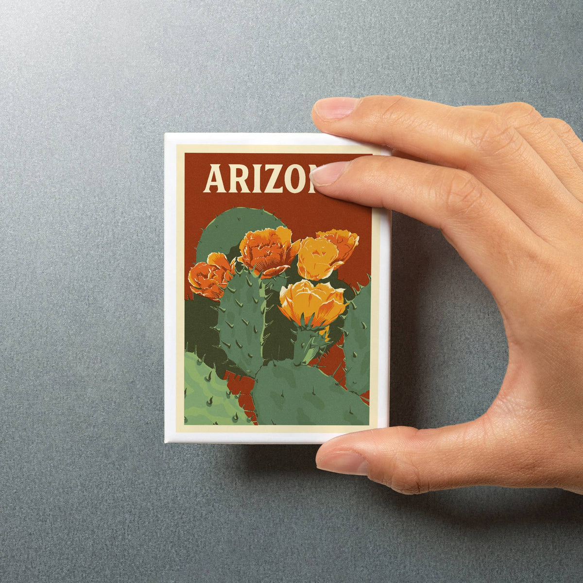 Arizona Prickly Pear Cactus Magnet