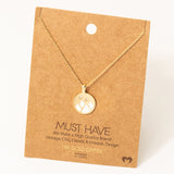Dainty Mountain Coin Necklace