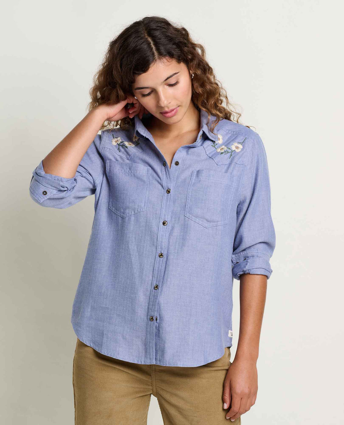 Re-Form Western Long Sleeve Shirt - Dew Embroidery